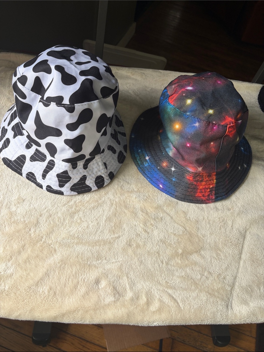 Black & White Cow Print & Colorful Bucket Hat